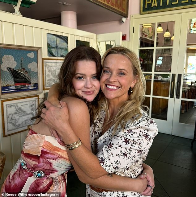 Despite Ava studying social sciences at college, she is now following in the footsteps of her famous folks and scored two guest-starring acting gigs that aired last April (pictured May 11 with Reese Witherspoon)