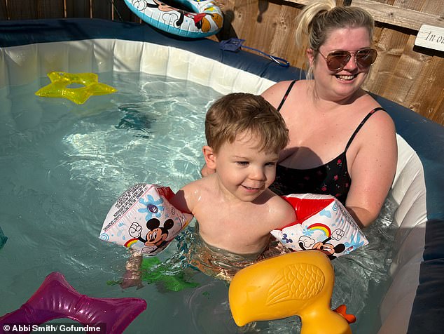 Abbi, with her son Eden, has launched an appeal to fund Mounjaro weight loss injections - as a doctor warned she must shed the pounds before she can have surgery