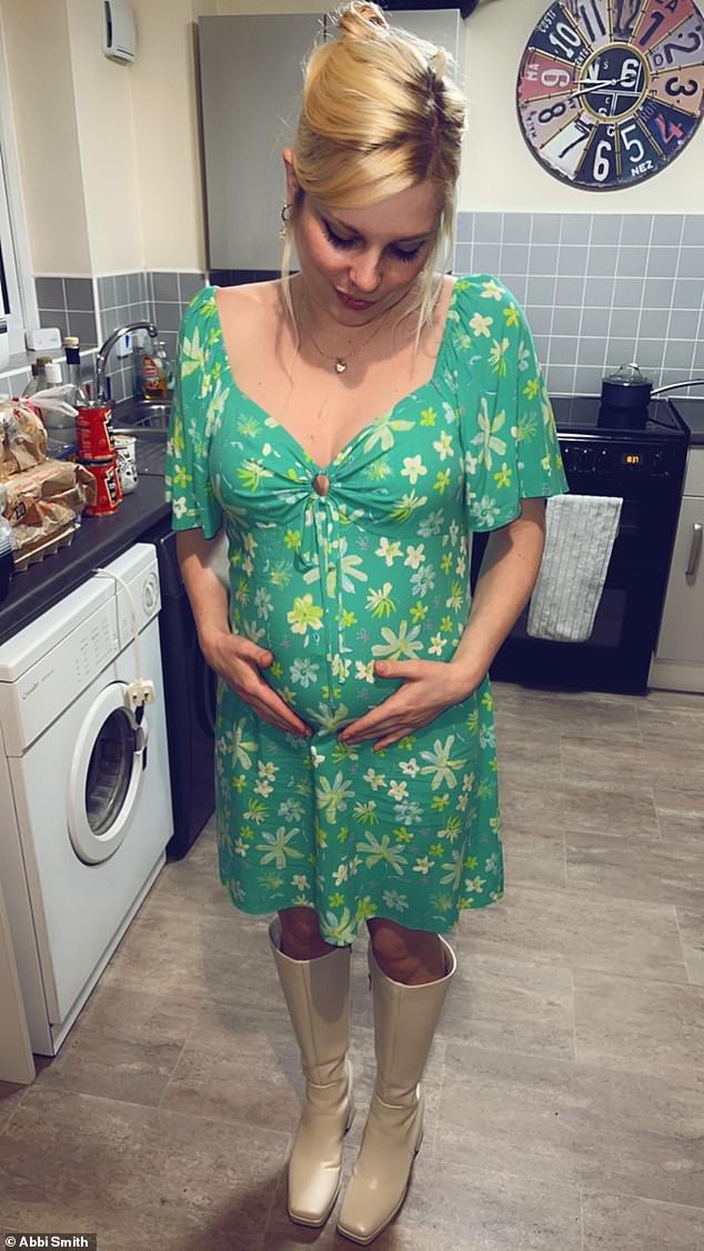 Abbi's pregnancy progressed normally at the start, but as the months went on it became apparent her son was a larger than average baby