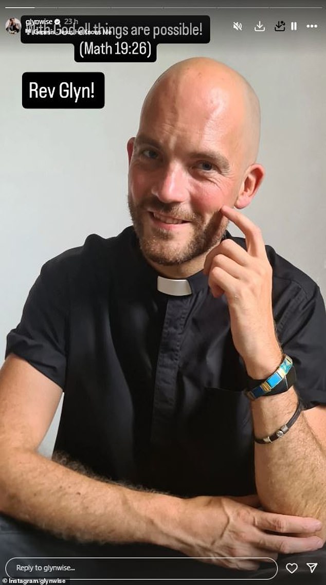 On Sunday, the former TV star posted a picture dressed in a black shirt and clerical collar to his 15k followers, announcing that he had officially been ordained