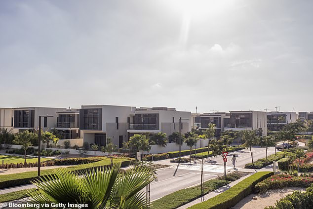 Property records show Ms Robinson bought a villa in the high-end community of Parkway Vistas in November 2018 for around £3.6million. Pictured is a general view of the development, there is no suggestion any of the properties shown are linked to her