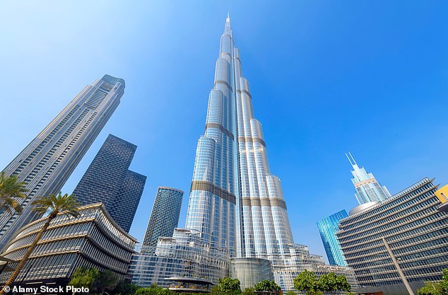 Dženis Kadrić and his wife lived on the 37th floor of the Burj Khalifa (pictured) in an apartment they paid around £50,000 a year for