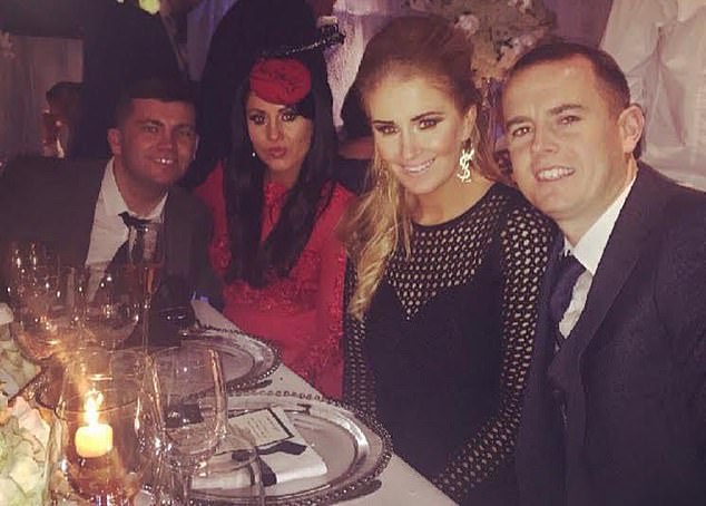 Left to right: Kinahan Cartel member Liam Byrne with his wife Simon McEnroe and Sean 'Lugs' McGovern with his partner Anita Freeman. Both McEnroe and Freeman are not thought to be involved in criminality in any way