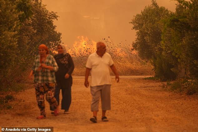 Firefighters spent more than 22 hours tackling the huge blaze across the town