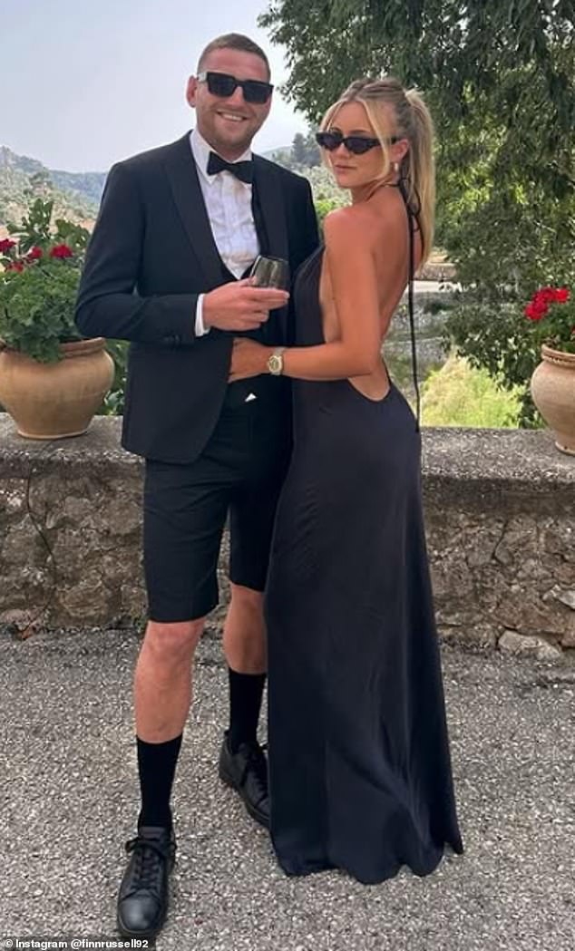 The couple currently live in Bath - where Russell plays his club rugby - with their two children