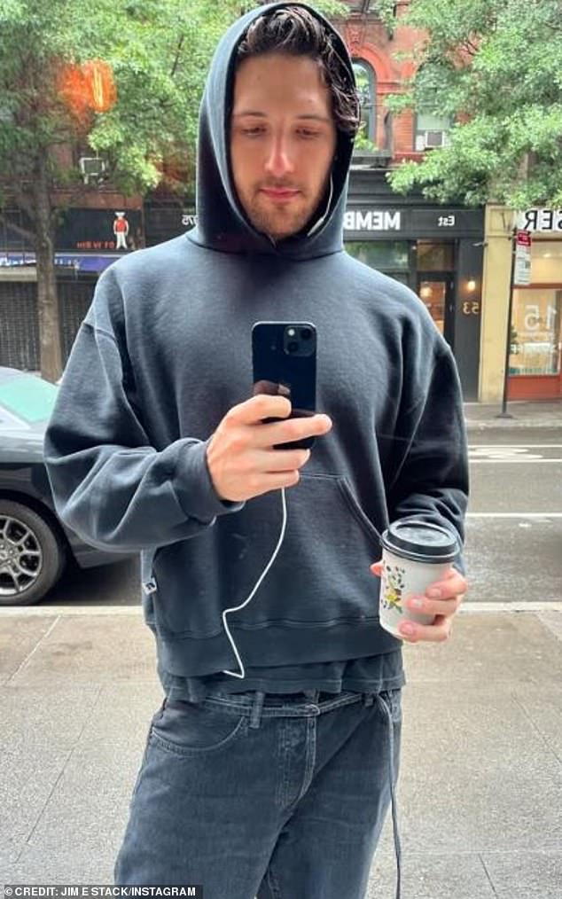 It was also reported that Lorde and Jim, 33 (pictured) were seen 'with their arms around each other while they watched The 1975' and went on 'partying until well after 4am'
