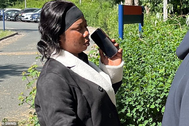 Bilikesu Olagunju (pictured arriving at Woolwich Crown Court) pleaded guilty to one count of ill-treating or willfully neglecting an individual while acting as a care worker