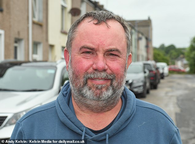 Among those in the town to oppose the development was businessman Gary Peaker, 54 (pictured)