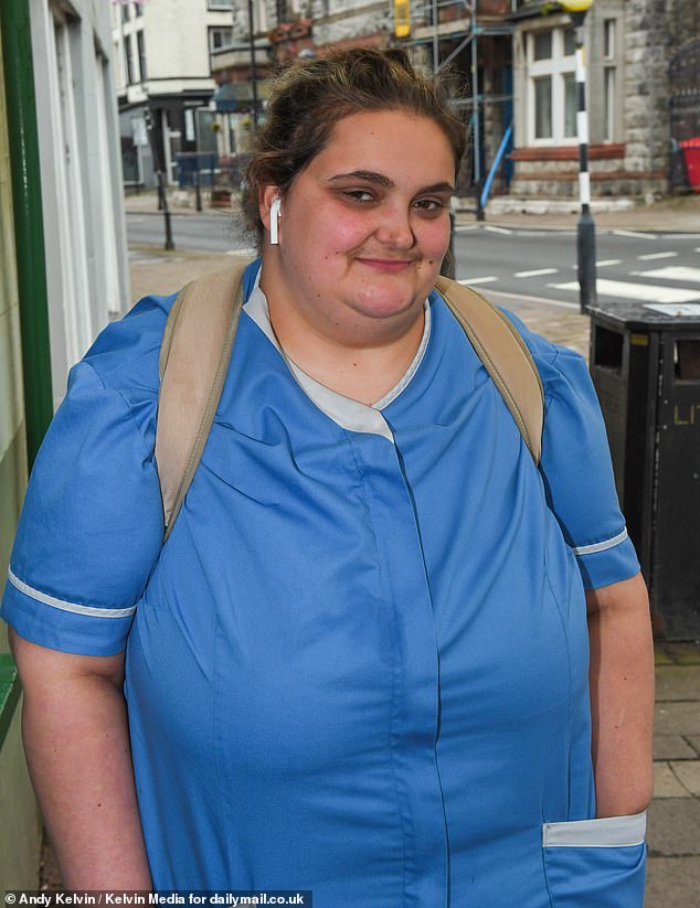 Sarah Coltherd (pictured), 29, a care worker, said she disagreed with those campaigning against the mosque