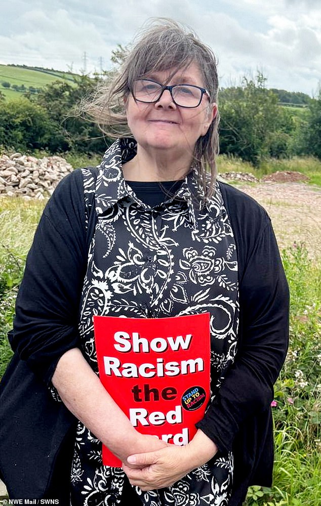 Mandy Penellum (pictured), Secretary of Barrow's Trades Council wanted to send out the message that the centre is welcome and attended this week's counter-protest