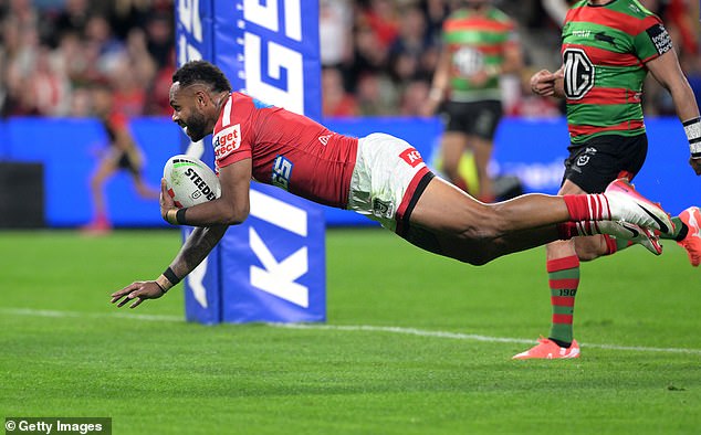 Hamiso Tabuai-Fidow (pictured) delivered a fullback masterclass on Saturday