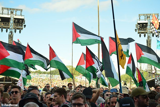 Bob Vylan lead the 30,000-strong crowd in a chant of ‘Free Palestine’ - an aggressive anthem widely loathed by Jews for its anti-Semitic overtones, McKinstry writes