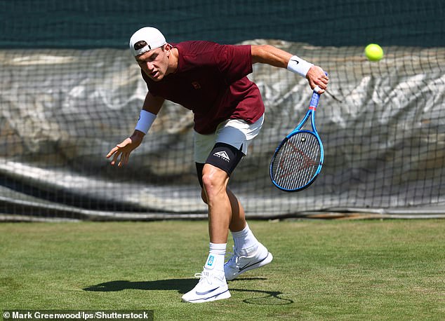 UK men's top seed Jack Draper (pictured at Aorangi Park on June 29, ahead of Wimbledon 2025) kicks off his campaign tomorrow