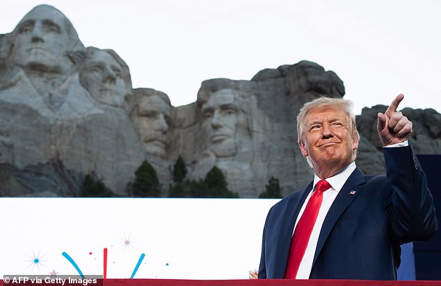 President Donald Trump 's dream of one day being carved into Mount Rushmore is unlikely to ever become a reality due to concerns the sculpture could collapse if it's tampered with