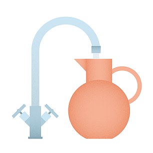 1 litre water, no cost