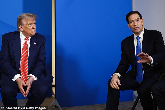 Marco Rubio's (pictured right) State Department is looking into canceling that trip by revoking Robinson-Foster's visa