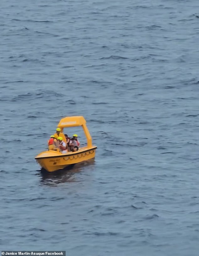 A wave of relief spread through the ship as it became clear both dad and daughter were safe