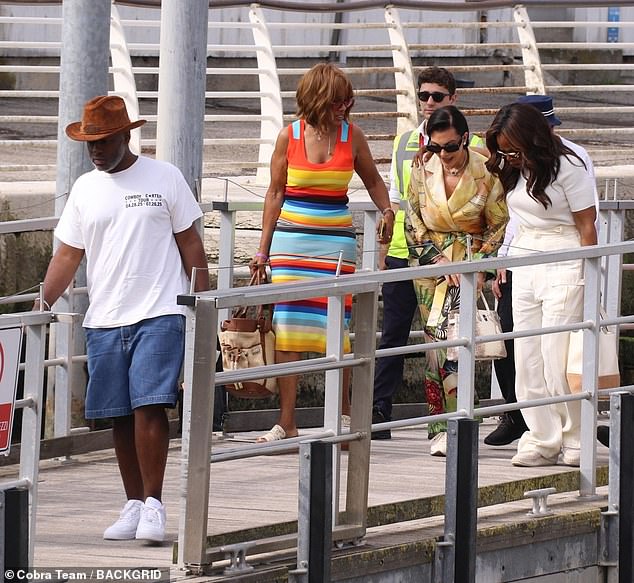 Also on the scene were Oprah's lifelong BFF Gayle King and Kris' longtime partner Corey Gamble