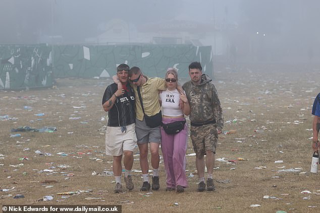 Revellers are encouraged to use the bins provided and take all of their belongings and rubbish home with them, but evidently many do not