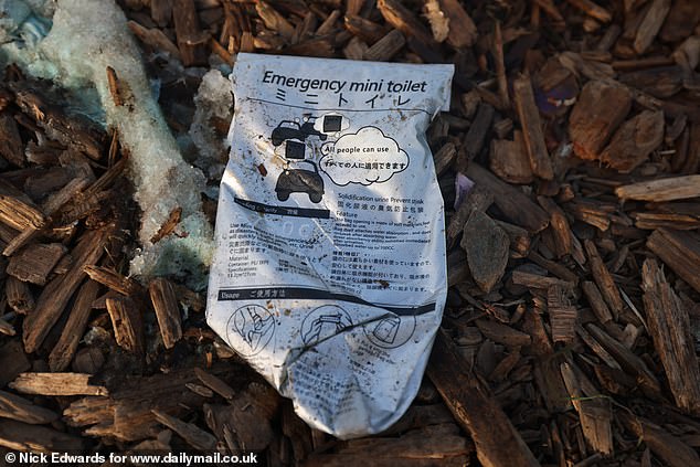 Some unlucky litter pickers even found 'emergency mini toilets' - special plastic bags used by desperate dancers who can't stand to leave the crowd to go to the loo
