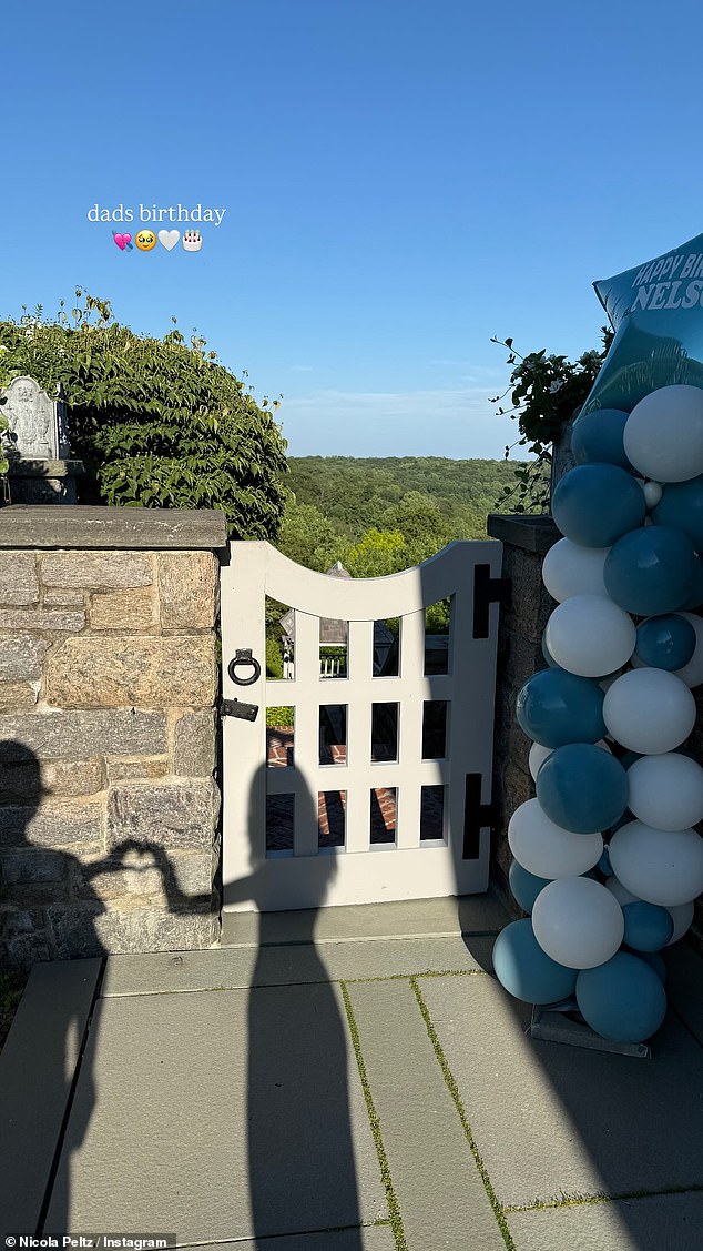 The heiress took to her Instagram Stories with snaps from the lavish bash held at the family's huge home in Bedford, New york which had been decorated with balloons