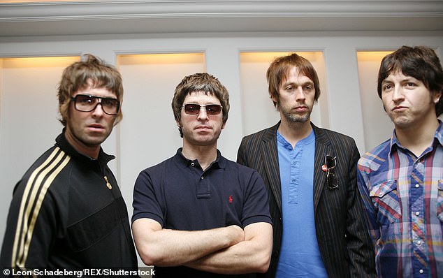 (L-R) Oasis stars Liam and Noel Gallagher, Andy Bell and Gem Archer in 2006. The band has been on hiatus since 2009