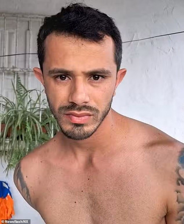 The killer was identified as pick-up truck driver Alex de Oliveira Nunes