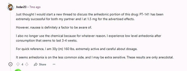 Some of the boldest claims about peptides are being shared on Reddit forums and in online marketing, where users describe them as 'Botox in a bottle' or 'Viagra for the brain'