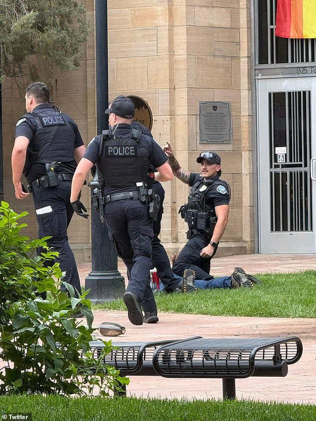 Police quickly detained Soliman at the scene after he launched an attack on Run For Their Lives peaceful protestors on Boulder's Pearl Street pedestrian mall
