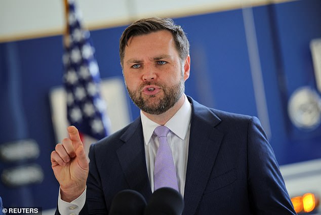 U.S. Vice President JD Vance delivers remarks at the Wilshire Federal Building in Los Angeles