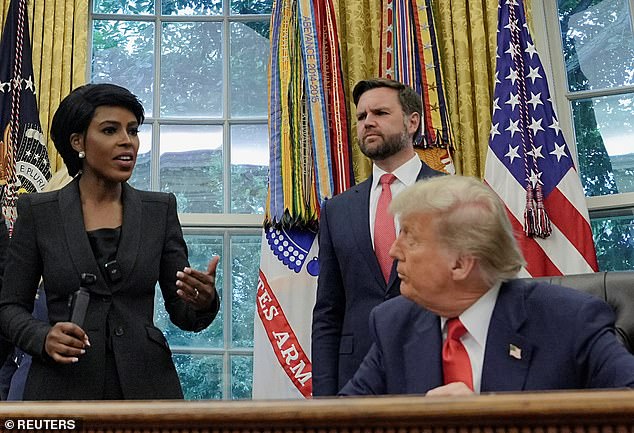 Trump's (left) deal also includes lucrative mineral access for the US