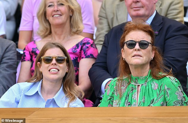 As ever, the pair were seen watching the match unfold between Carlos Alcaraz and Fabio Fognini through their stylish sunglasses