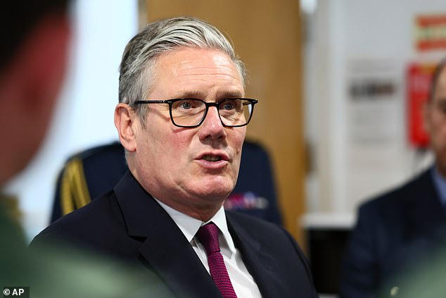 Sir Keir Starmer (pictured) said at the weekend hospitals and government departments refusing to implement the Supreme Court ruling on the definition of a woman must 'get on with it'