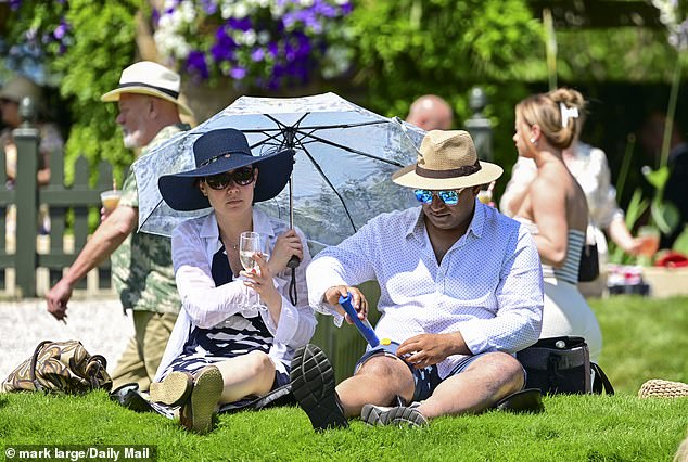 Fans have been seeking refreshments during a scorching opening day of the tournament
