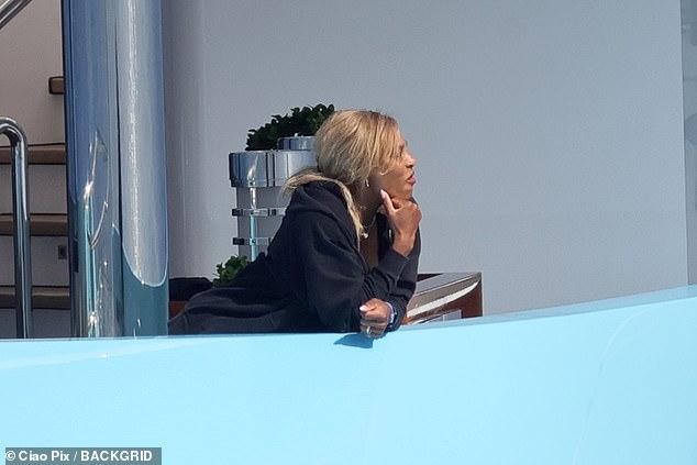 She enjoyed the sun at a time when she would usually be in competition mode at Wimbledon