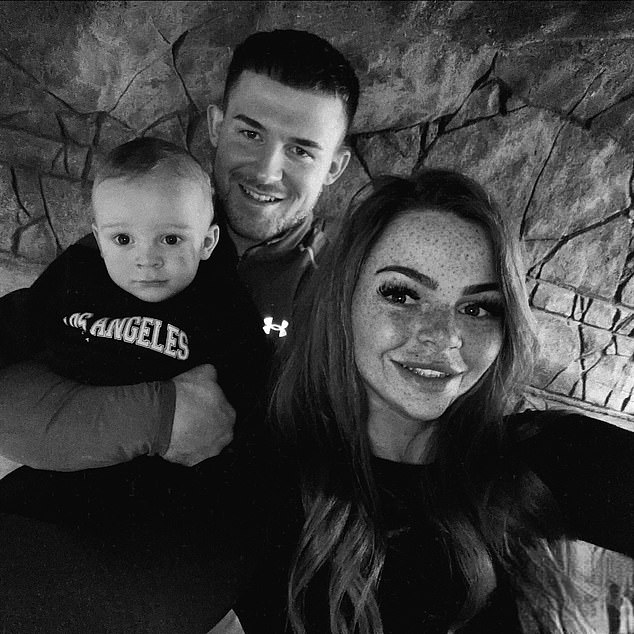 Her wedding ceremony with fiance Callum, pictured, has been moved forward in light of her diagnosis with terminal cancer