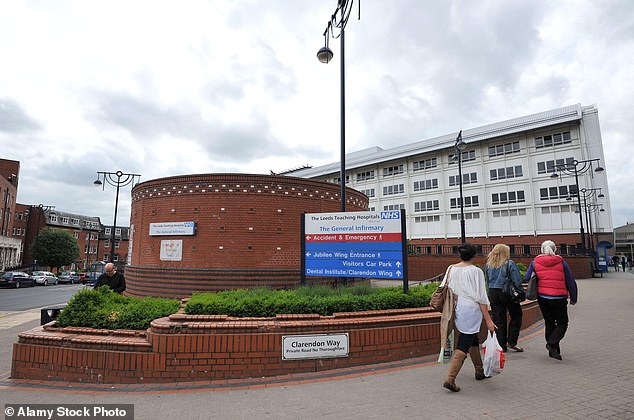 She told MailOnline she remains 'angry' at Leeds General Infirmary's failure to take her case seriously (Stock Photo)