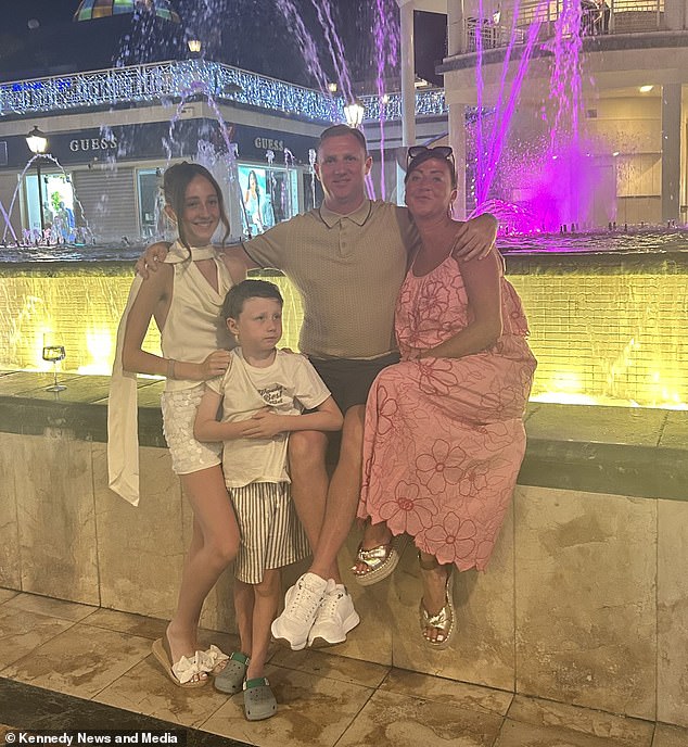 A friend of the family has set up a GoFundMe page to support plasterer Mr Brougham and the two children, aged seven and 13, while they are stranded in Tenerife waiting for Ms Hickey to recover