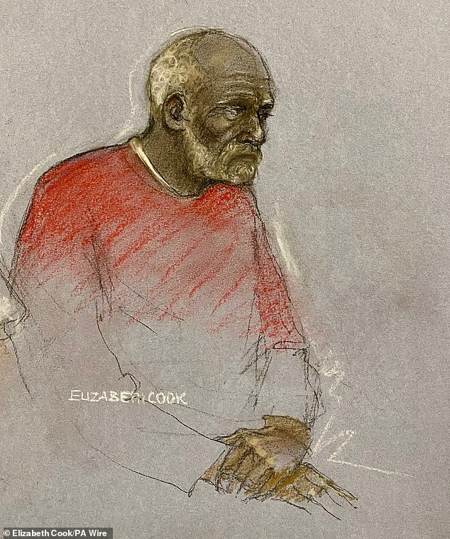 After Headley murdered Mrs Dunne, police took prints from 19,286 local men aged between 15 and 60. But Headley wasn't among them because his home sat just outside the search area (Pictured: A court sketch of Headley)