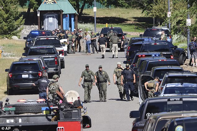He allegedly launched a barrage of gunfire over several hours around 1.30pm at Canfield Mountain, close to the town of Coeur d'Alene in northern Idaho