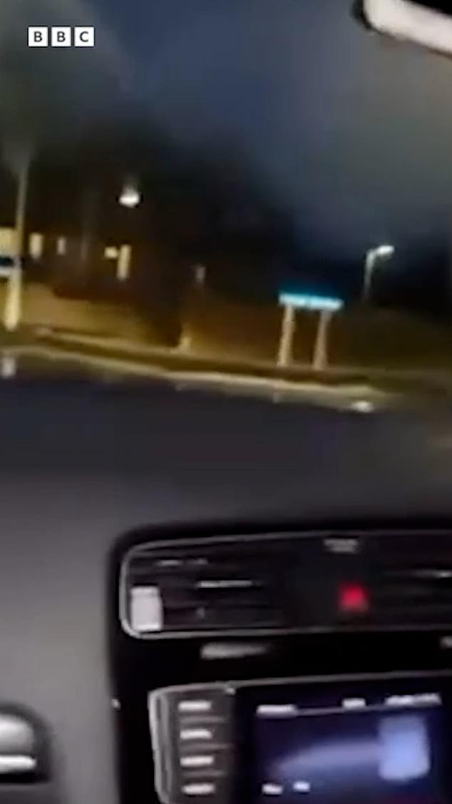 A video of the incident was seen on social media app Snapchat. It showed the child driving in the dark, using the wipers and indicators and peering over the steering wheel