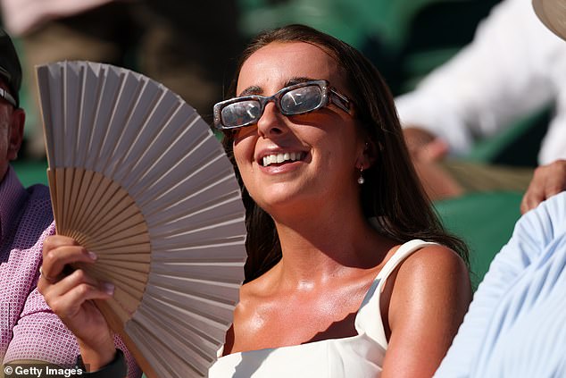 ENGLAND: One visitor to Wimbledon came well prepared on Monday, fanning themselves as the tournament experienced its hottest ever opening day