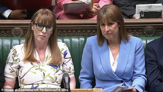 Many Labour MPs commented on the Chancellor’s body language as she took her usual place next to Starmer at PMQs