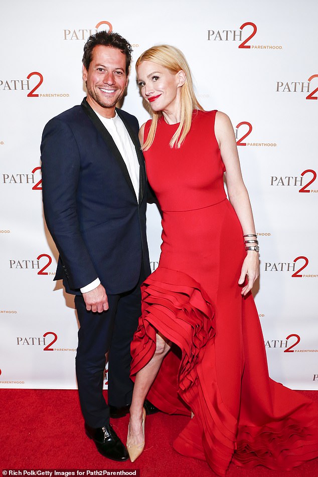 Ioan and Alice Evans formally divorced in July 2023. However, they are still battling fiercely over spousal support and custody and financial support (pictured in 2016)