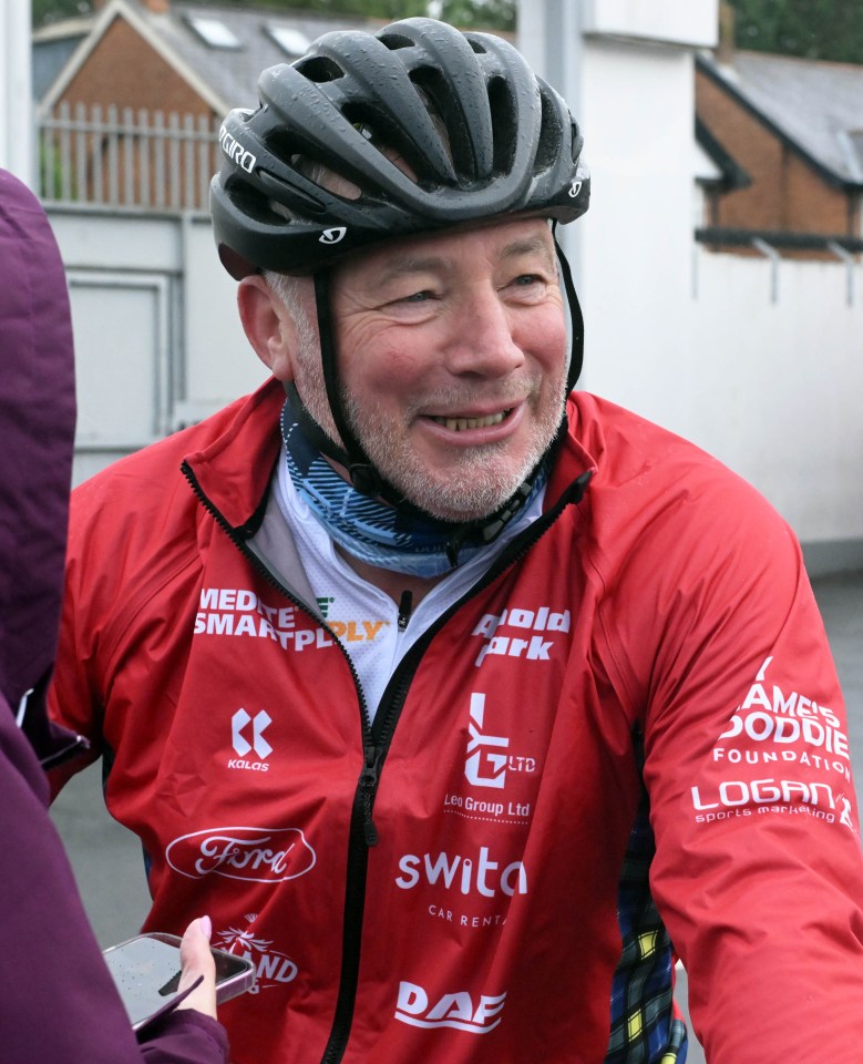 Alan Lewis - PhotopressBelfast.co.uk             15-6-2025<br />
                                         FREE TO USE</p>
<p>Ally McCoist chats to a fan at the start line</p>
<p>MEDIA RELEASE</p>
<p>Ally McCoist and Kenny Logan begin 555-mile round Ireland cycle in memory of Doddie Weir<br />
 SCOTTISH rugby legend Kenny Logan has admitted training for his latest charity challenge was tougher than expected – but says he’s more determined than ever to complete the 555-mile Doddie’5 Lions Challenge in memory of his late friend and former teammate, Doddie Weir OBE.</p>
<p>The cyclists set off from Belfast this morning (Sunday 15 June), with Logan leading a team of celebrities, former internationals and fundraisers on a gruelling six-day ride around Ireland. They’ll cover up to 100 miles a day, passing through some of the island’s most iconic rugby heartlands.</p>
<p>Joining him on the road are his wife, broadcaster Gabby Logan; football legend Ally McCoist; ex-England and Wasps international Will Green; actor Jamie Bamber; former Harlequins player Mel Deane; and world-renowned cancer campaigner Iain Ward – widely known as the ‘King of Chemo’.</p>
<p>Also supporting the effort is Doddie’s son, Hamish Weir, who was originally set to cycle but is now driving a support vehicle after sustaining an injury during a recent rugby sevens tournament.</p>
<p>Other notable absences from the original line-up include former Scotland stars Bryan Redpath and Hugo Southwell, and former Ireland and Lions centre Rob Henderson – each ruled out through injury, a clear sign of the challenge’s physical demands.</p>
<p>The ride will culminate in Dublin on 20 June, where the team will deliver the match ball to the Aviva Stadium ahead of the British & Irish Lions’ 1888 Cup clash with Argentina – the first time the two sides have ever met.</p>
<p>Logan, speaking ahead of the start, said: “We’ve lost a few to injury,