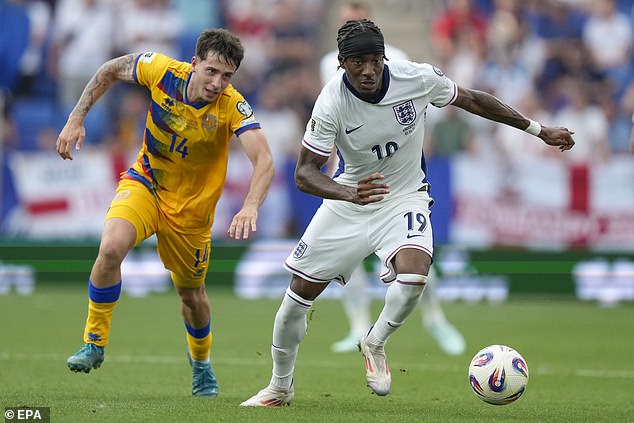 Noni Madueke impressed as England stumbled to a win at the RCDE Stadium in Barcelona