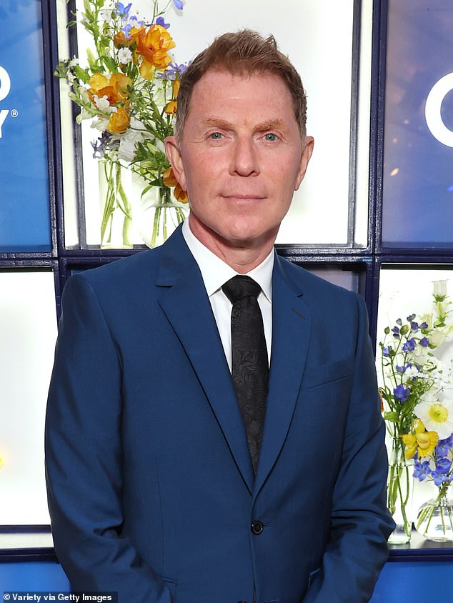 Bobby Flay has shared an emotional tribute following her sudden death at age 55; pictured in March