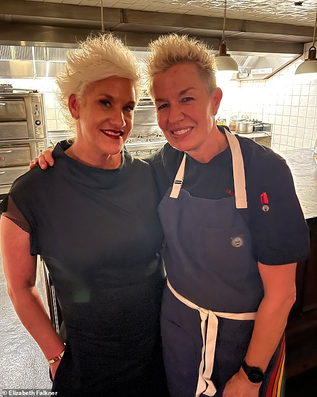 Chef Elizabeth Falkner spoke exclusively with Daily Mail about recently reconnecting with Anne Burrell and inviting her to a dinner in New York City days before her death