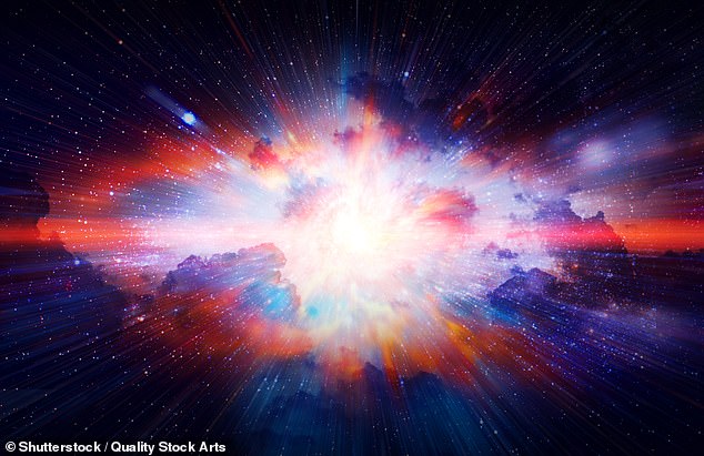 The Big Bang theory has been the standard explanation of the universe's origin for decades, but a group of researchers now say this may not be correct (stock image)
