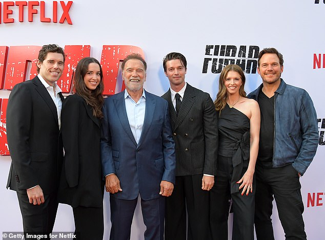 Arnold Schwarzenegger had a family reunion at the premiere of season two of his Netflix action comedy Fubar on Wednesday — but one of his children got the cold shoulder